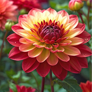 Георгин Оникс Найт купить по цене от 590р. в интернет-магазине «Посадика» с доставкой почтой в в Комсомольске и по всей России – [изображение №1].