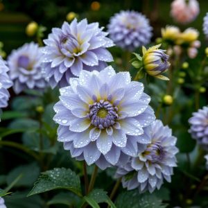 Георгин Акварель купить по цене от 680р. в интернет-магазине «Посадика» с доставкой почтой в в Комсомольске и по всей России – [изображение №1].